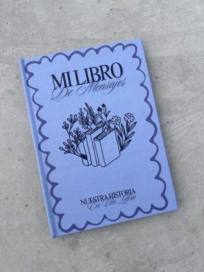 Portada lavanda de Mi libro de mensajes