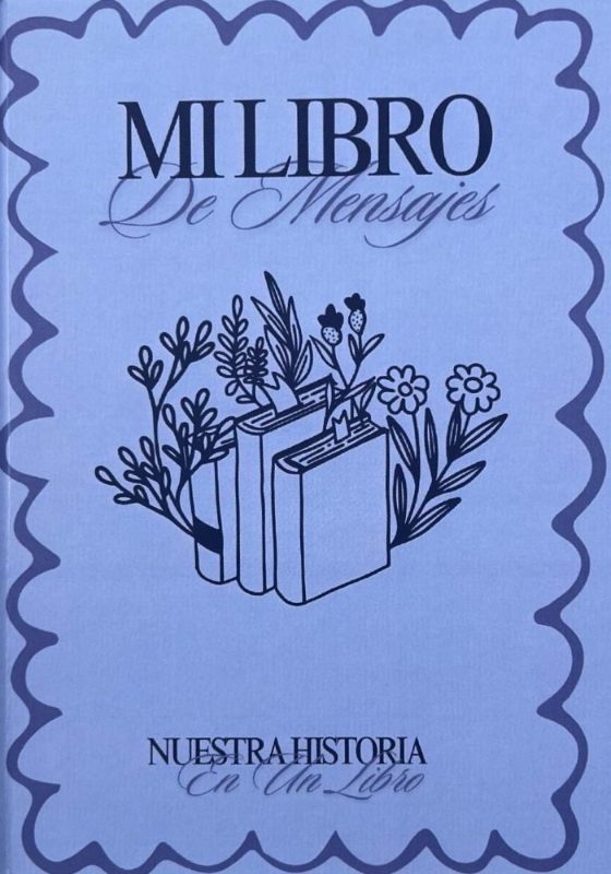 Portada lavanda de Mi libro de mensajes