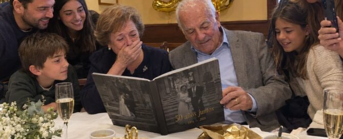 golden wedding anniversary gift: book of the family’s story for 50 years of marriage